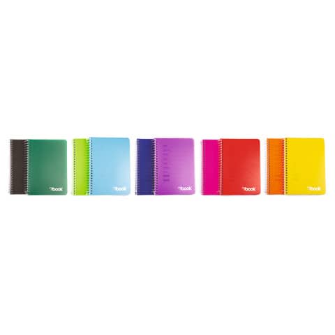 Quaderno spiralato Nikoffce 70 g formato A5 - 1 rigo - 30NIK040/4